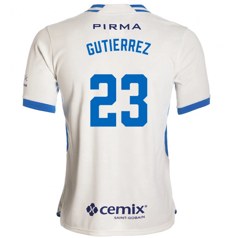 Danxen Mulher Camisola Ivonne Gutierrez #23 Branco Azul Vermelho Alternativa 2026/27 Camisa