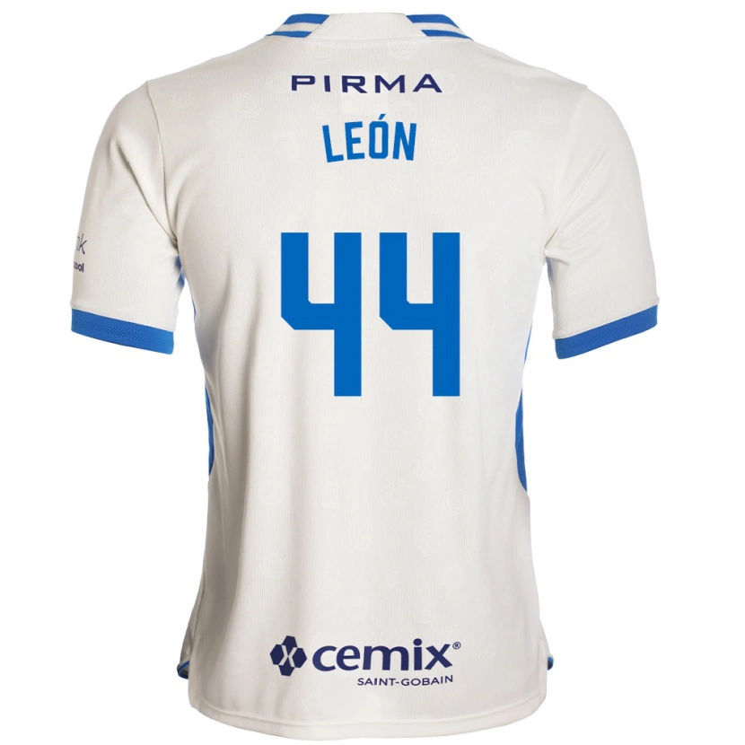Danxen Mulher Camisola Cristhian León #44 Branco Azul Vermelho Alternativa 2026/27 Camisa