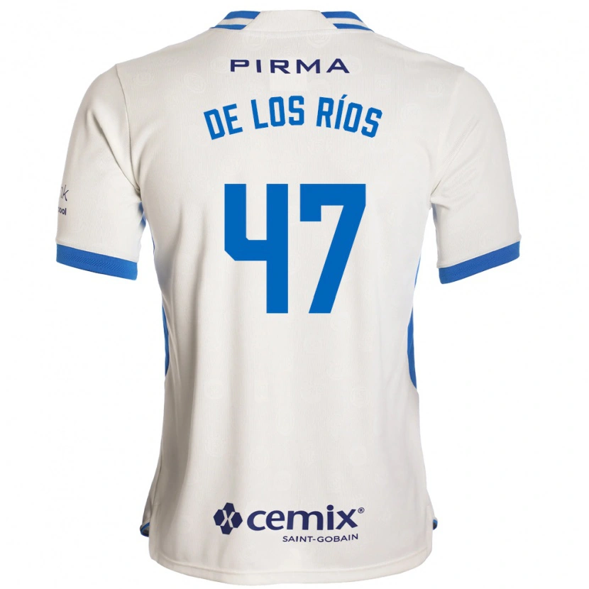 Danxen Mulher Camisola Sergio De Los Ríos #47 Branco Azul Vermelho Alternativa 2026/27 Camisa