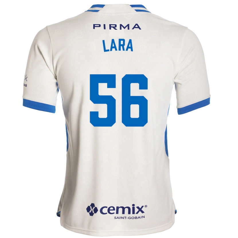 Danxen Mulher Camisola Jesús Lara #56 Branco Azul Vermelho Alternativa 2026/27 Camisa
