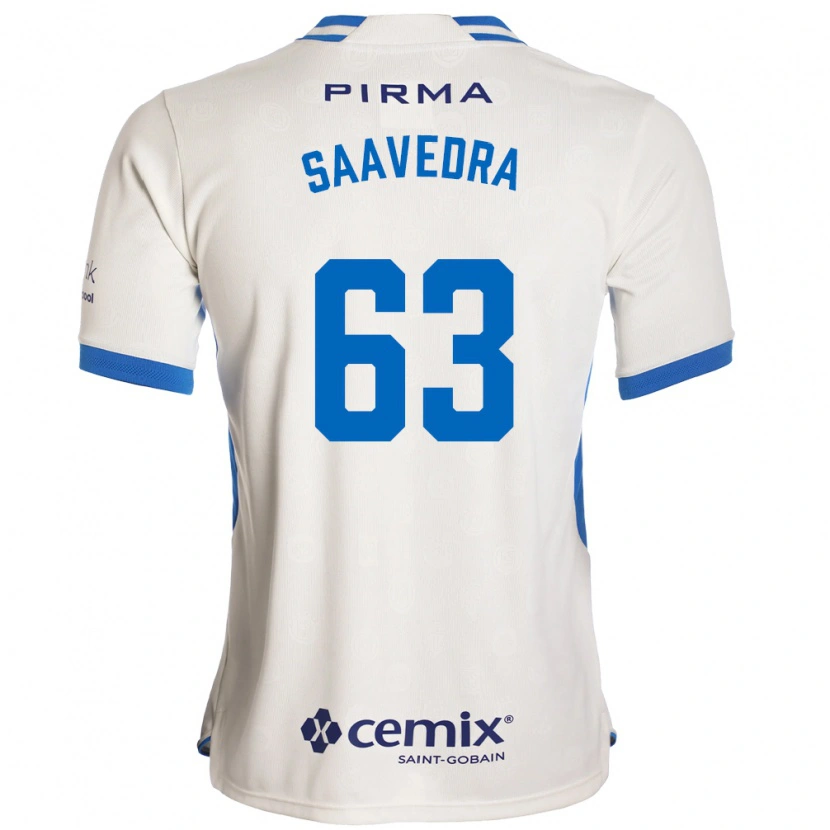 Danxen Mulher Camisola Ángel Saavedra #63 Branco Azul Vermelho Alternativa 2026/27 Camisa