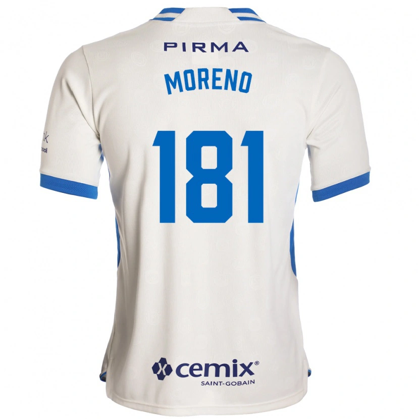 Danxen Mulher Camisola Roberto Moreno #181 Branco Azul Vermelho Alternativa 2026/27 Camisa