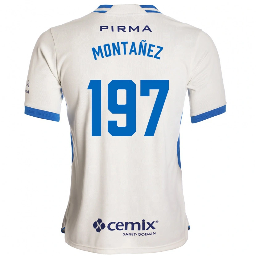 Danxen Mulher Camisola Humberto Montañez #197 Branco Azul Vermelho Alternativa 2026/27 Camisa