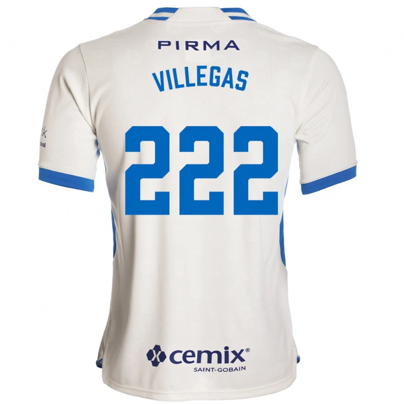 Danxen Mulher Camisola Eric Villegas #222 Branco Azul Vermelho Alternativa 2026/27 Camisa