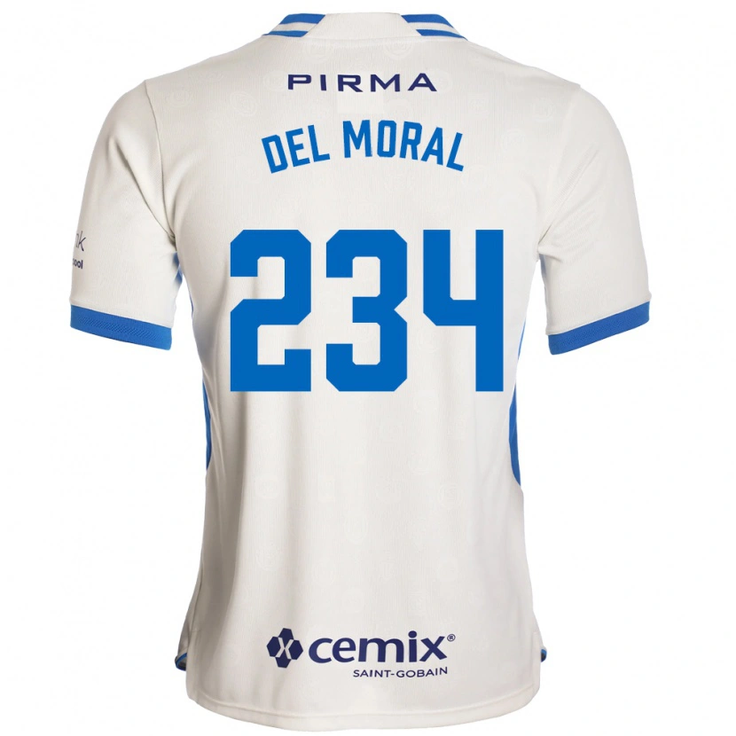 Danxen Mulher Camisola Matías Del Moral #234 Branco Azul Vermelho Alternativa 2026/27 Camisa