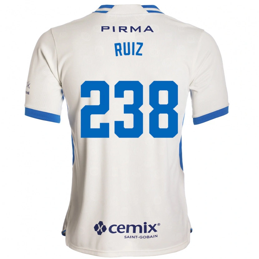 Danxen Mulher Camisola Abel Ruiz #238 Branco Azul Vermelho Alternativa 2026/27 Camisa
