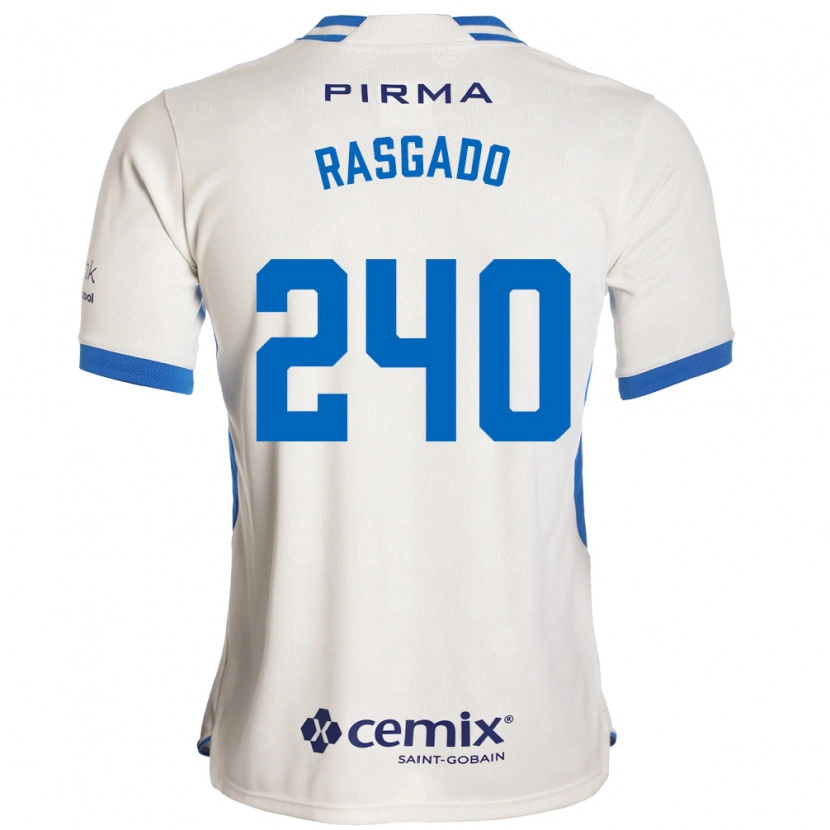 Danxen Mulher Camisola Patricio Rasgado #240 Branco Azul Vermelho Alternativa 2026/27 Camisa