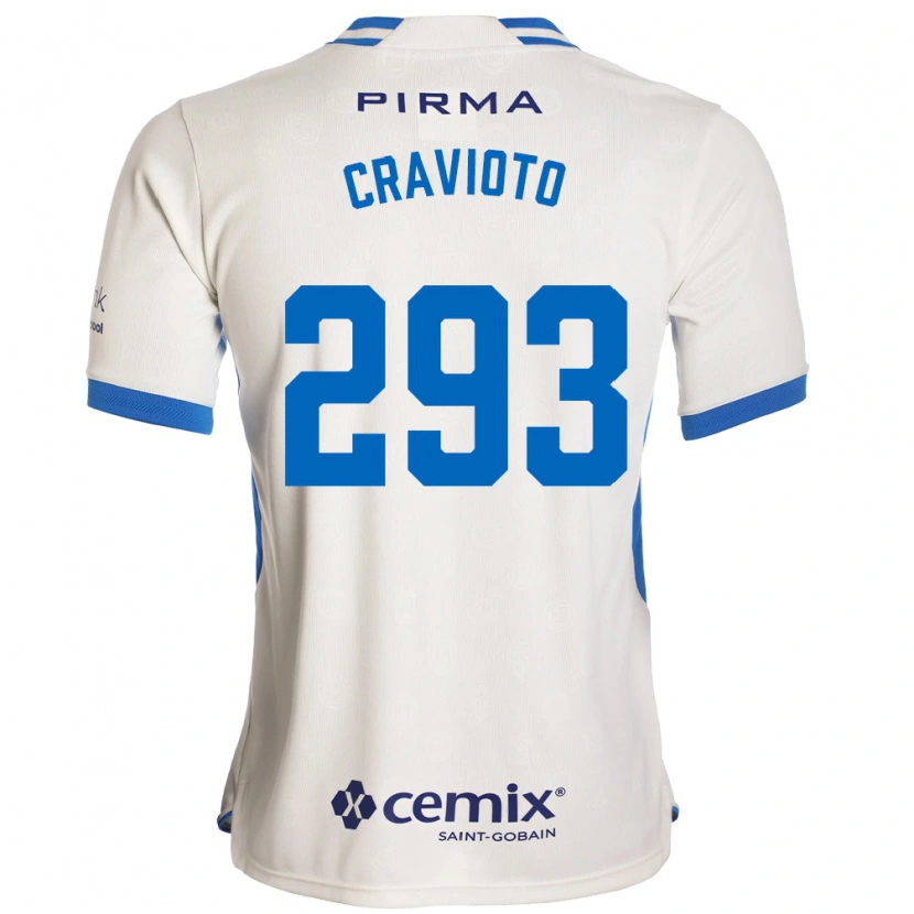 Danxen Mulher Camisola Aldo Cravioto #293 Branco Azul Vermelho Alternativa 2026/27 Camisa