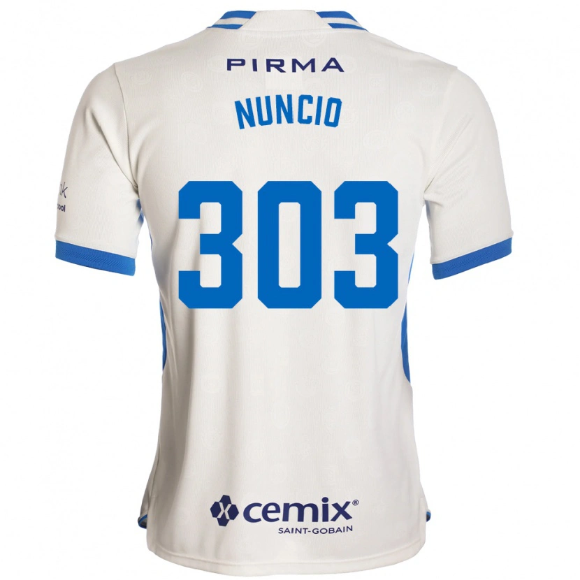 Danxen Mulher Camisola Carlos Nuncio #303 Branco Azul Vermelho Alternativa 2026/27 Camisa
