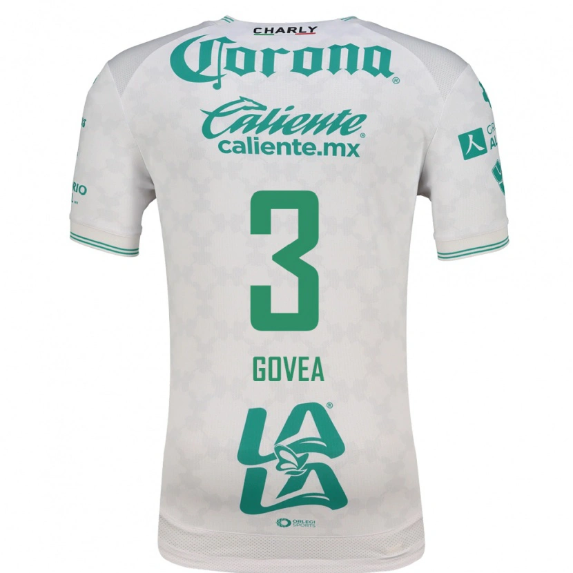 Danxen Mulher Camisola Ismael Govea #3 Verde Claro Branco Alternativa 2026/27 Camisa