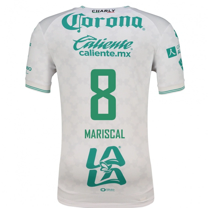 Danxen Mulher Camisola Salvador Mariscal #8 Verde Claro Branco Alternativa 2026/27 Camisa