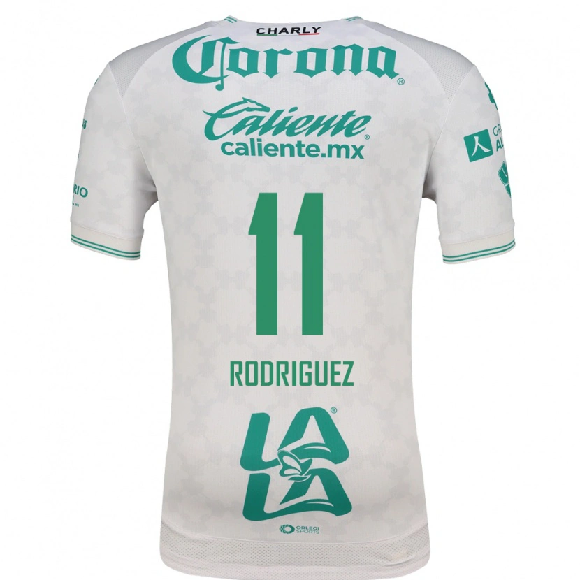Danxen Mulher Camisola Cynthia Rodríguez #11 Verde Claro Branco Alternativa 2026/27 Camisa