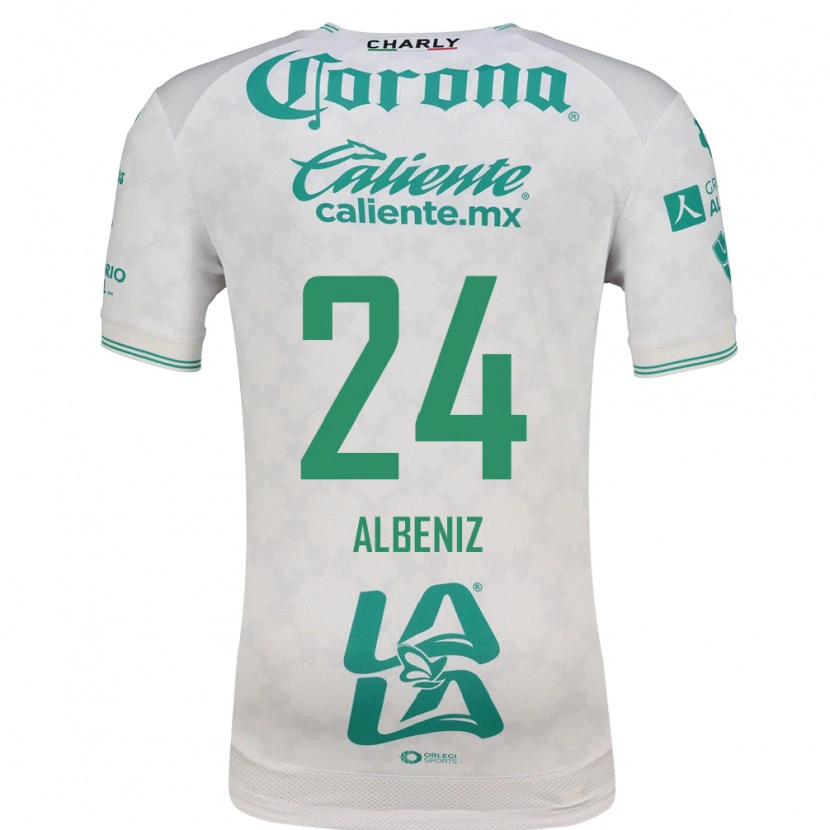 Danxen Mulher Camisola Maika Albeniz #24 Verde Claro Branco Alternativa 2026/27 Camisa