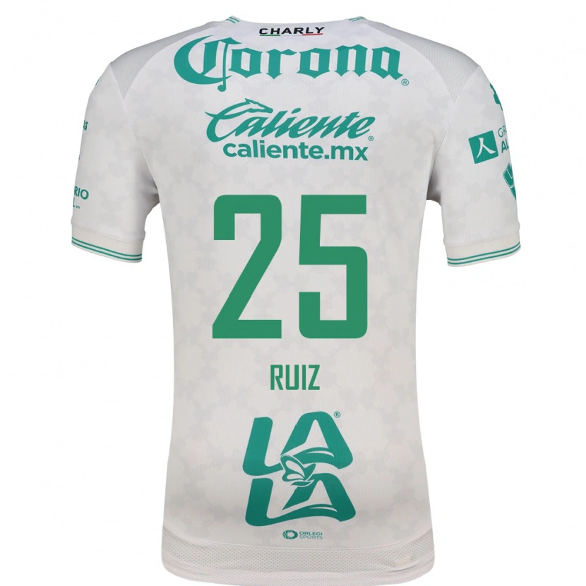 Danxen Mulher Camisola Michel Ruiz #25 Verde Claro Branco Alternativa 2026/27 Camisa