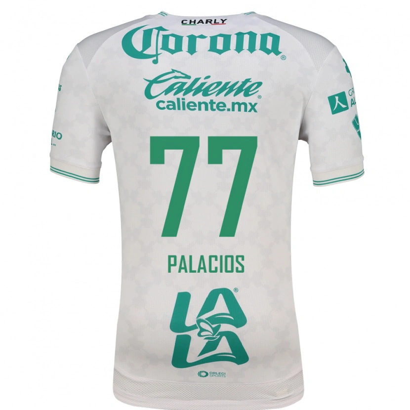 Danxen Mulher Camisola Kevin Palacios #77 Verde Claro Branco Alternativa 2026/27 Camisa