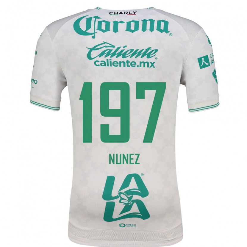 Danxen Mulher Camisola Kevin Núñez #197 Verde Claro Branco Alternativa 2026/27 Camisa