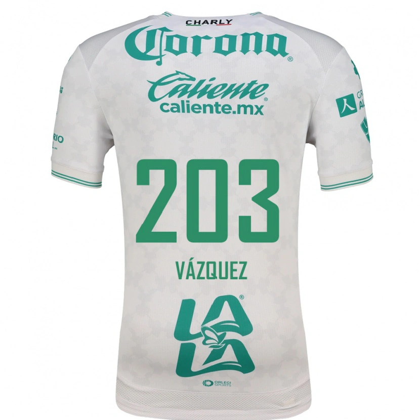 Danxen Mulher Camisola Ángel Vázquez #203 Verde Claro Branco Alternativa 2026/27 Camisa
