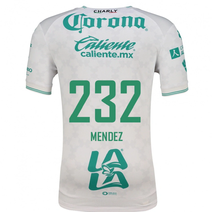 Danxen Mulher Camisola José Méndez #232 Verde Claro Branco Alternativa 2026/27 Camisa