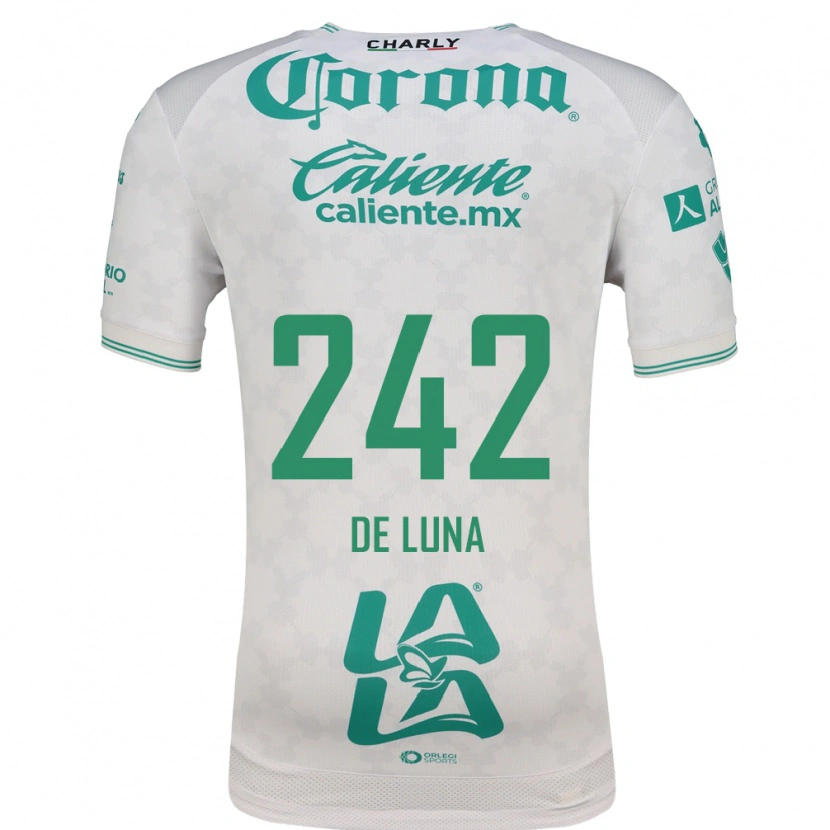Danxen Mulher Camisola Eduardo De Luna #242 Verde Claro Branco Alternativa 2026/27 Camisa