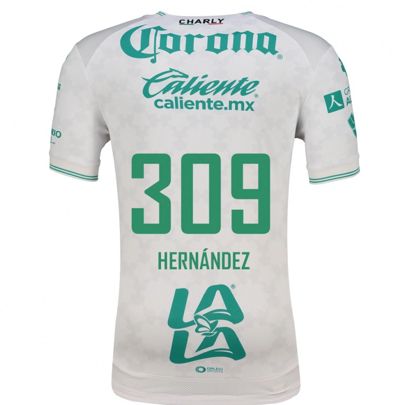 Danxen Mulher Camisola Julio Hernández #309 Verde Claro Branco Alternativa 2026/27 Camisa