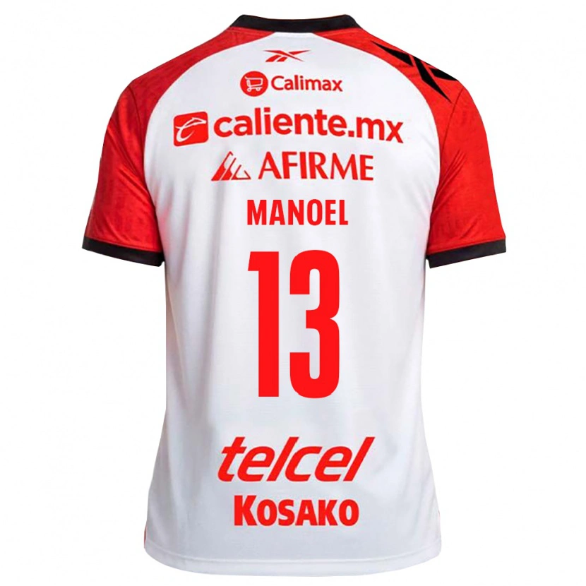 Danxen Mulher Camisola Elias Manoel #13 Vermelho Branco Preto Alternativa 2026/27 Camisa