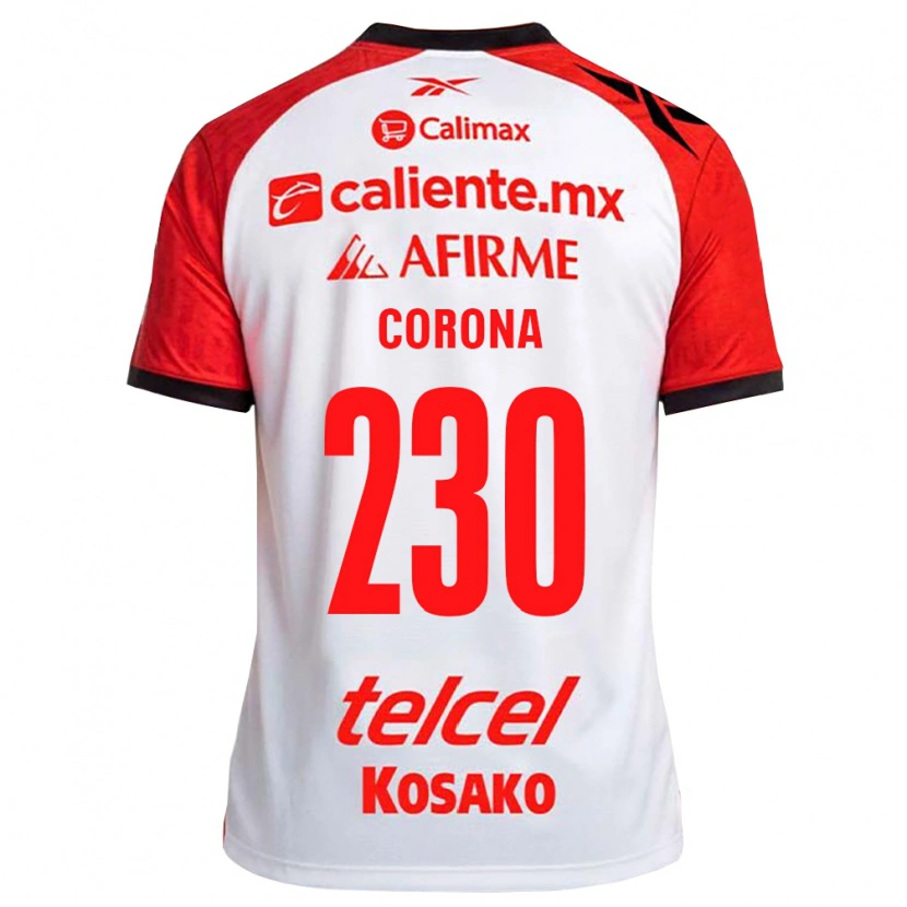 Danxen Mulher Camisola José Corona #230 Vermelho Branco Preto Alternativa 2026/27 Camisa