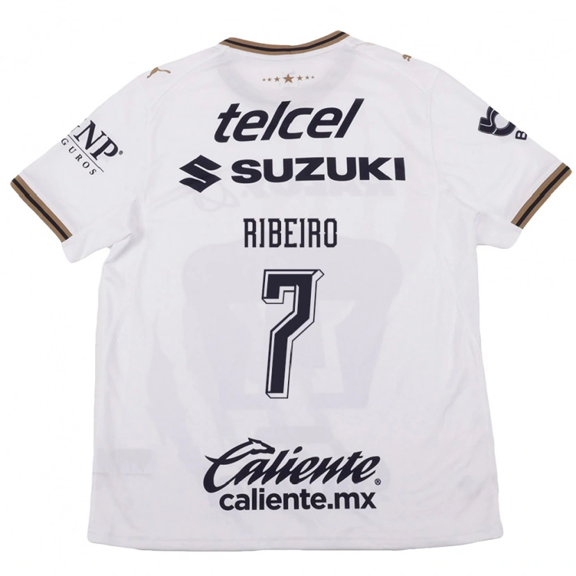 Danxen Mulher Camisola Stephanie Ribeiro #7 Branco Preto Marrom Alternativa 2026/27 Camisa