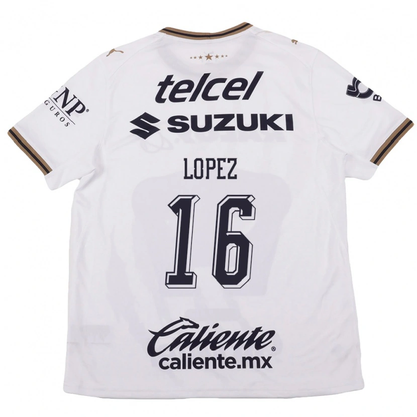 Danxen Mulher Camisola Samantha Lopez #16 Branco Preto Marrom Alternativa 2026/27 Camisa