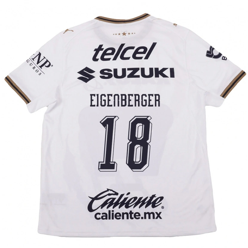 Danxen Mulher Camisola Chandra Eigenberger #18 Branco Preto Marrom Alternativa 2026/27 Camisa