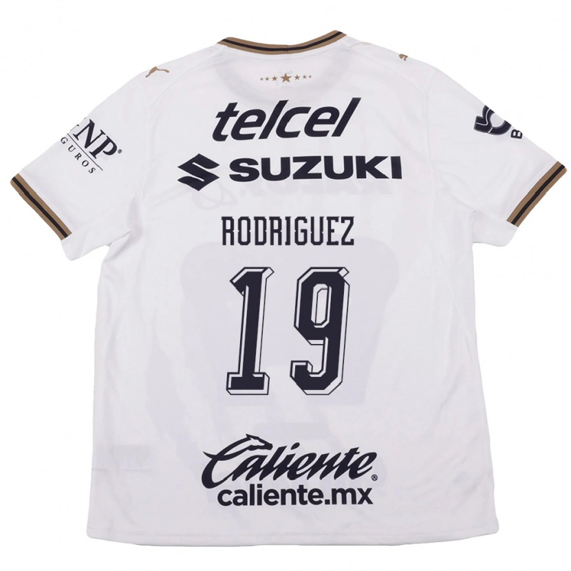 Danxen Mulher Camisola Yaneisy Rodriguez #19 Branco Preto Marrom Alternativa 2026/27 Camisa