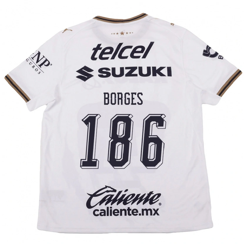 Danxen Mulher Camisola Kevin Borges #186 Branco Preto Marrom Alternativa 2026/27 Camisa