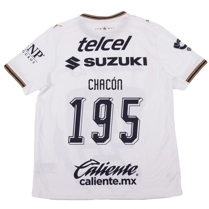 Danxen Mulher Camisola Eduardo Chacón #195 Branco Preto Marrom Alternativa 2026/27 Camisa