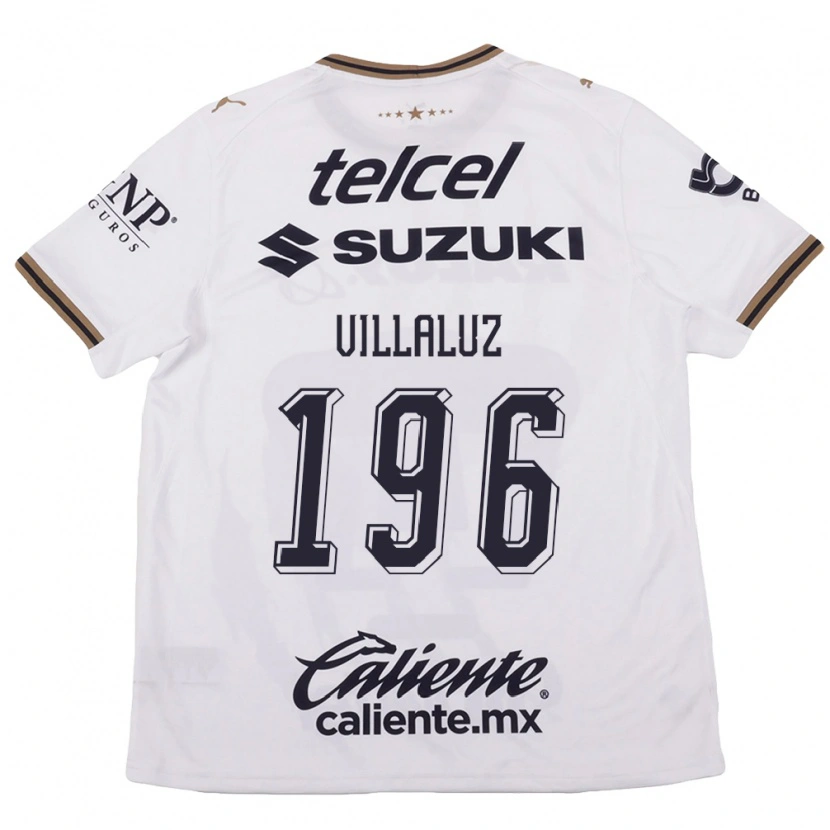 Danxen Mulher Camisola Diego Villaluz #196 Branco Preto Marrom Alternativa 2026/27 Camisa