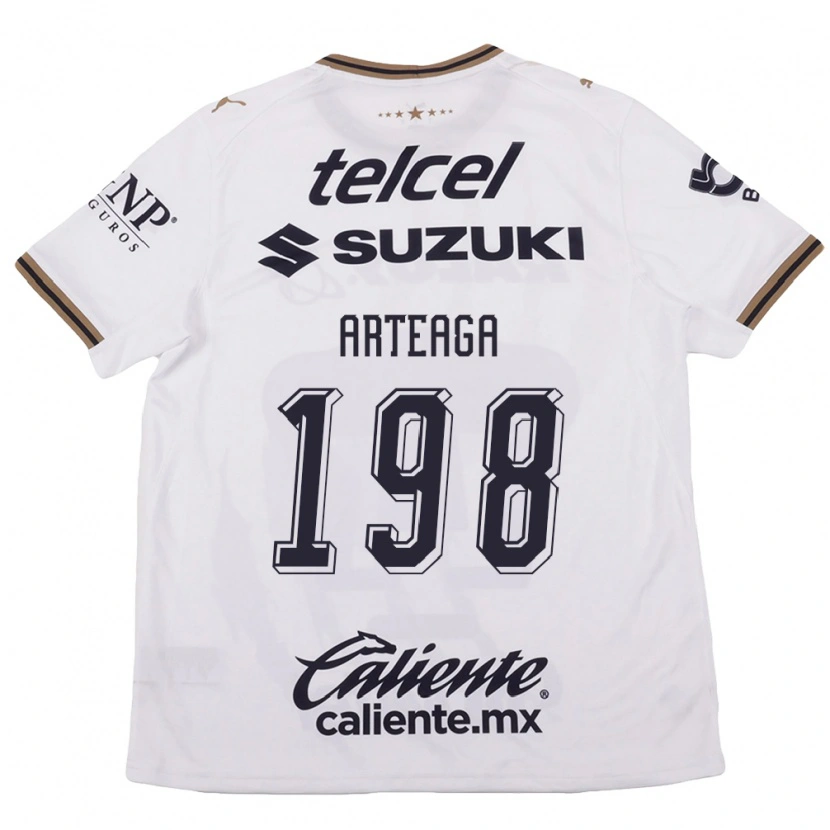 Danxen Mulher Camisola Edwin Arteaga #198 Branco Preto Marrom Alternativa 2026/27 Camisa