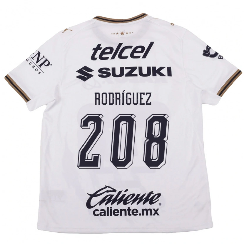 Danxen Mulher Camisola Gael Rodríguez #208 Branco Preto Marrom Alternativa 2026/27 Camisa