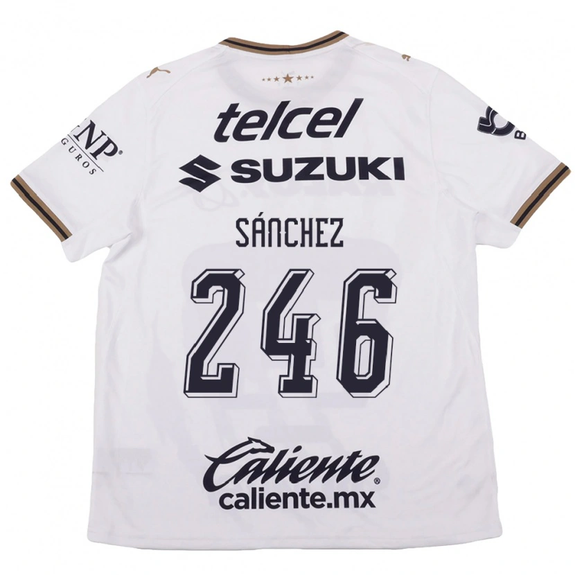Danxen Mulher Camisola Oswaldo Sánchez #246 Branco Preto Marrom Alternativa 2026/27 Camisa