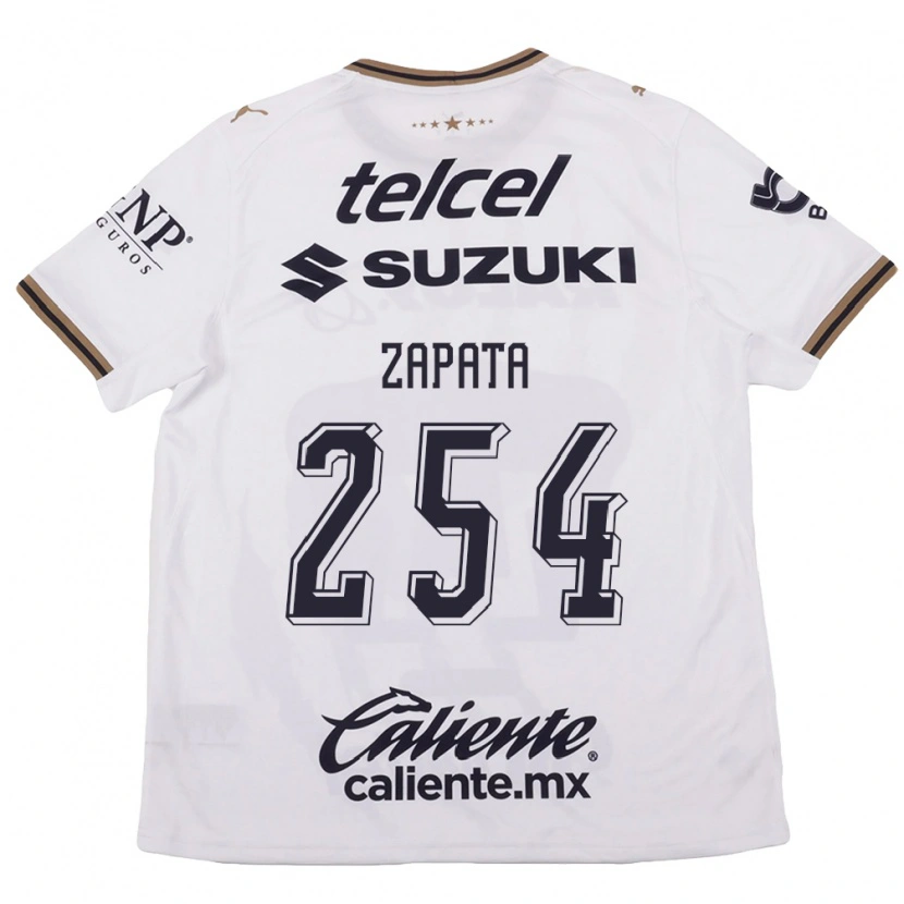 Danxen Mulher Camisola Jan Zapata #254 Branco Preto Marrom Alternativa 2026/27 Camisa