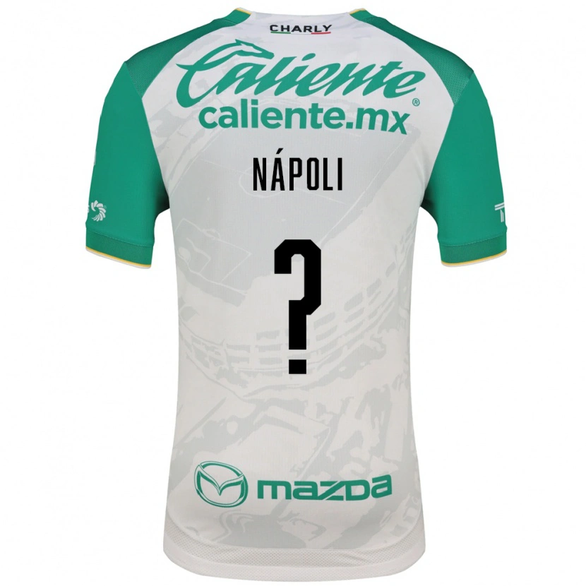Danxen Mulher Camisola Gonzalo Nápoli #0 Verde Claro Branco Alternativa 2026/27 Camisa