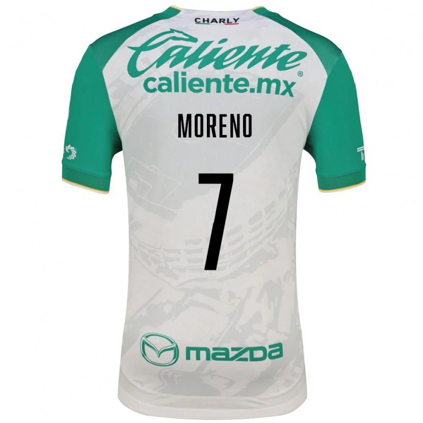 Danxen Mulher Camisola Iván Moreno #7 Verde Claro Branco Alternativa 2026/27 Camisa
