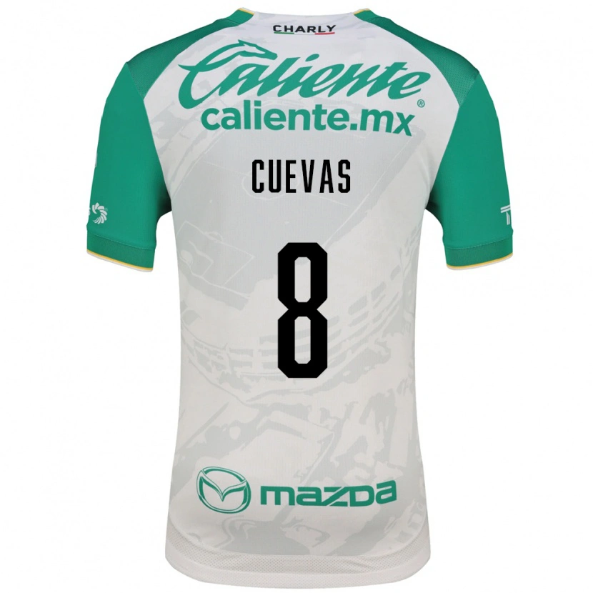 Danxen Mulher Camisola Lucero Cuevas #8 Verde Claro Branco Alternativa 2026/27 Camisa