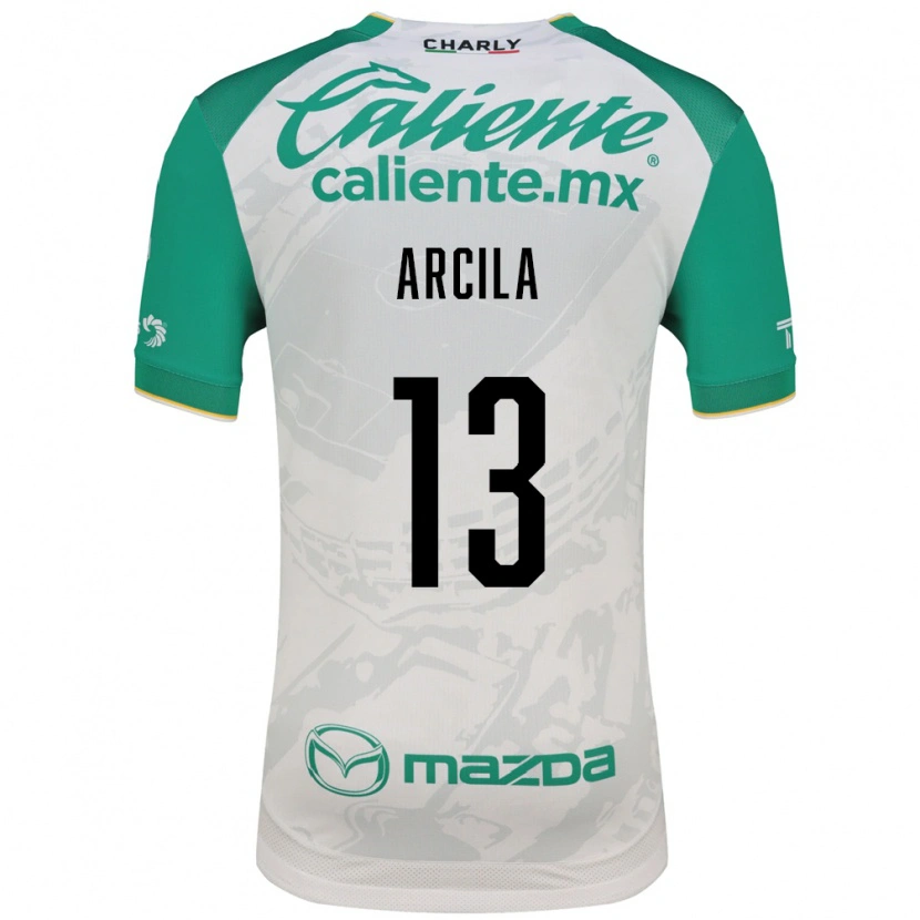 Danxen Mulher Camisola Daniel Arcila #13 Verde Claro Branco Alternativa 2026/27 Camisa