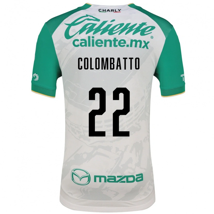 Danxen Mulher Camisola Santiago Colombatto #22 Verde Claro Branco Alternativa 2026/27 Camisa
