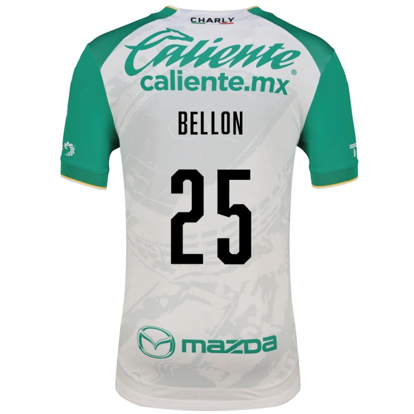 Danxen Mulher Camisola Paul Bellón #25 Verde Claro Branco Alternativa 2026/27 Camisa