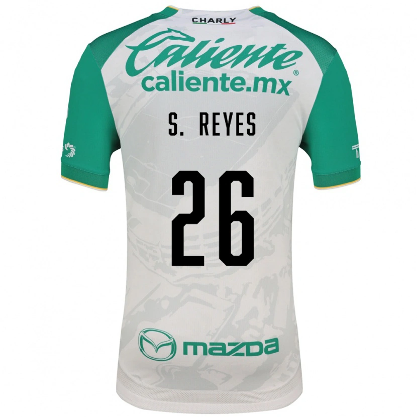 Danxen Mulher Camisola Salvador Reyes #26 Verde Claro Branco Alternativa 2026/27 Camisa