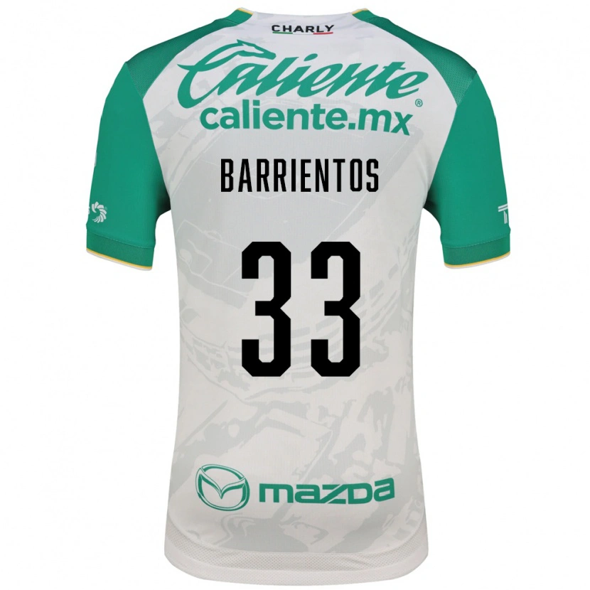 Danxen Mulher Camisola Yashira Barrientos #33 Verde Claro Branco Alternativa 2026/27 Camisa