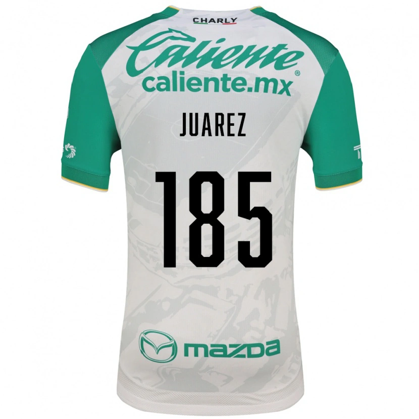 Danxen Mulher Camisola Moisés Juárez #185 Verde Claro Branco Alternativa 2026/27 Camisa
