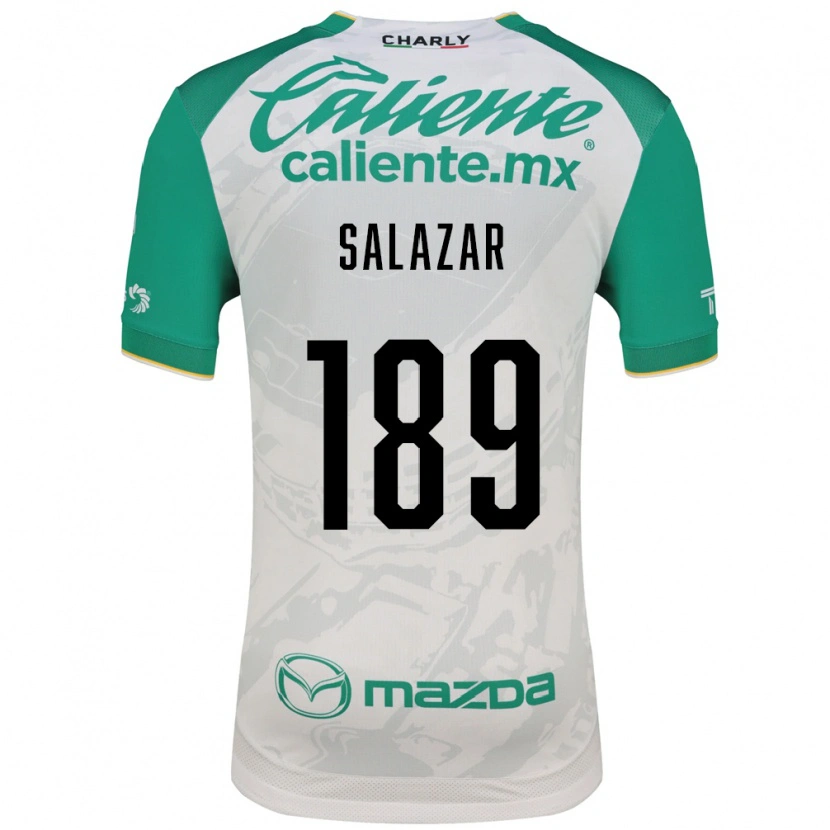 Danxen Mulher Camisola José Salazar #189 Verde Claro Branco Alternativa 2026/27 Camisa