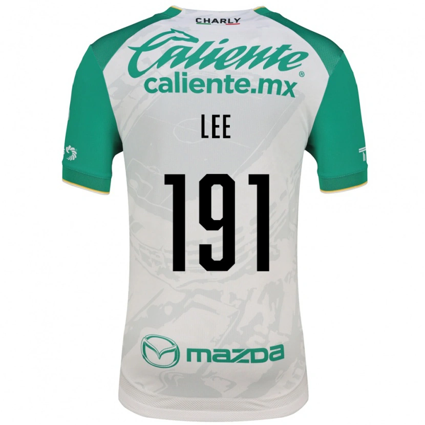Danxen Mulher Camisola Luis Lee #191 Verde Claro Branco Alternativa 2026/27 Camisa