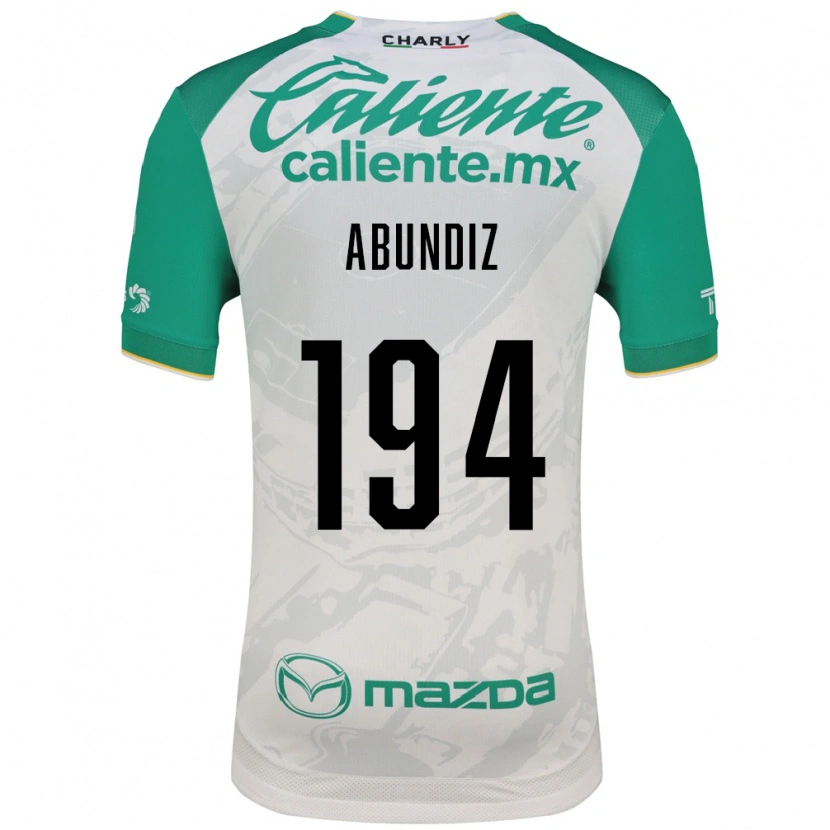Danxen Mulher Camisola Erick Abundiz #194 Verde Claro Branco Alternativa 2026/27 Camisa