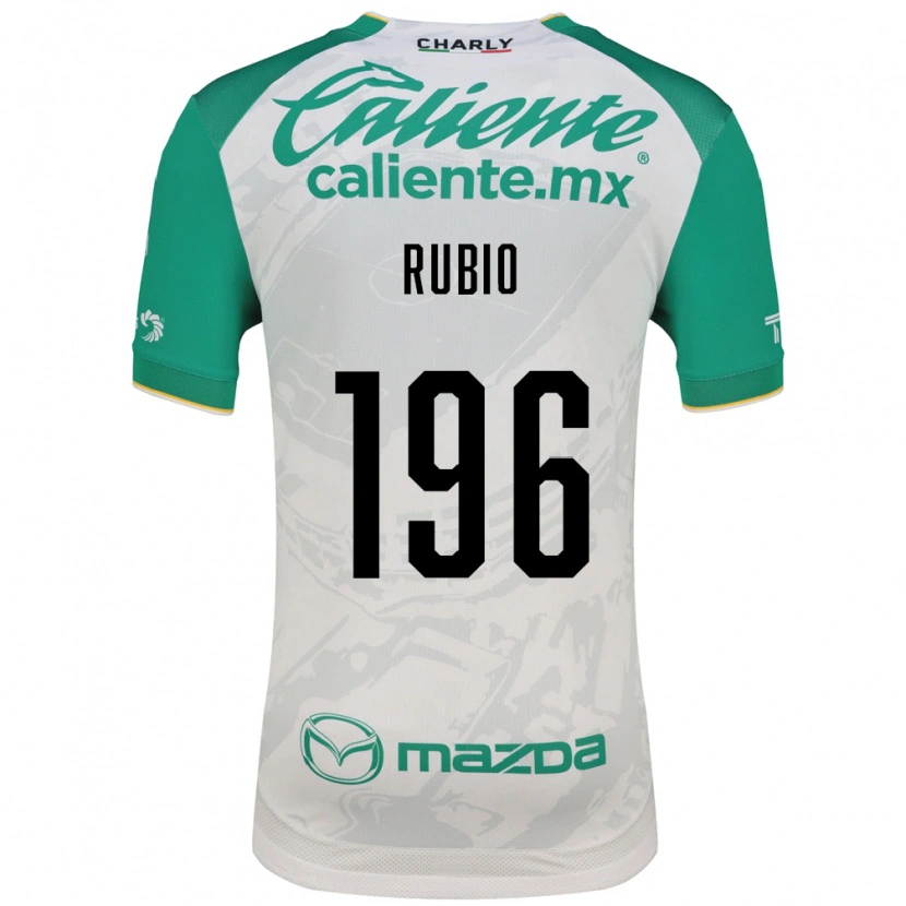 Danxen Mulher Camisola Jorge Rubio #196 Verde Claro Branco Alternativa 2026/27 Camisa